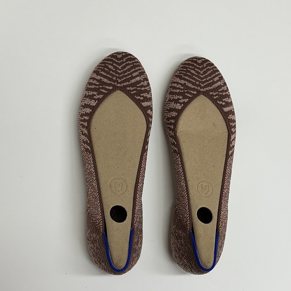Rothy's Brown and Pink Patterned Women's Flats
